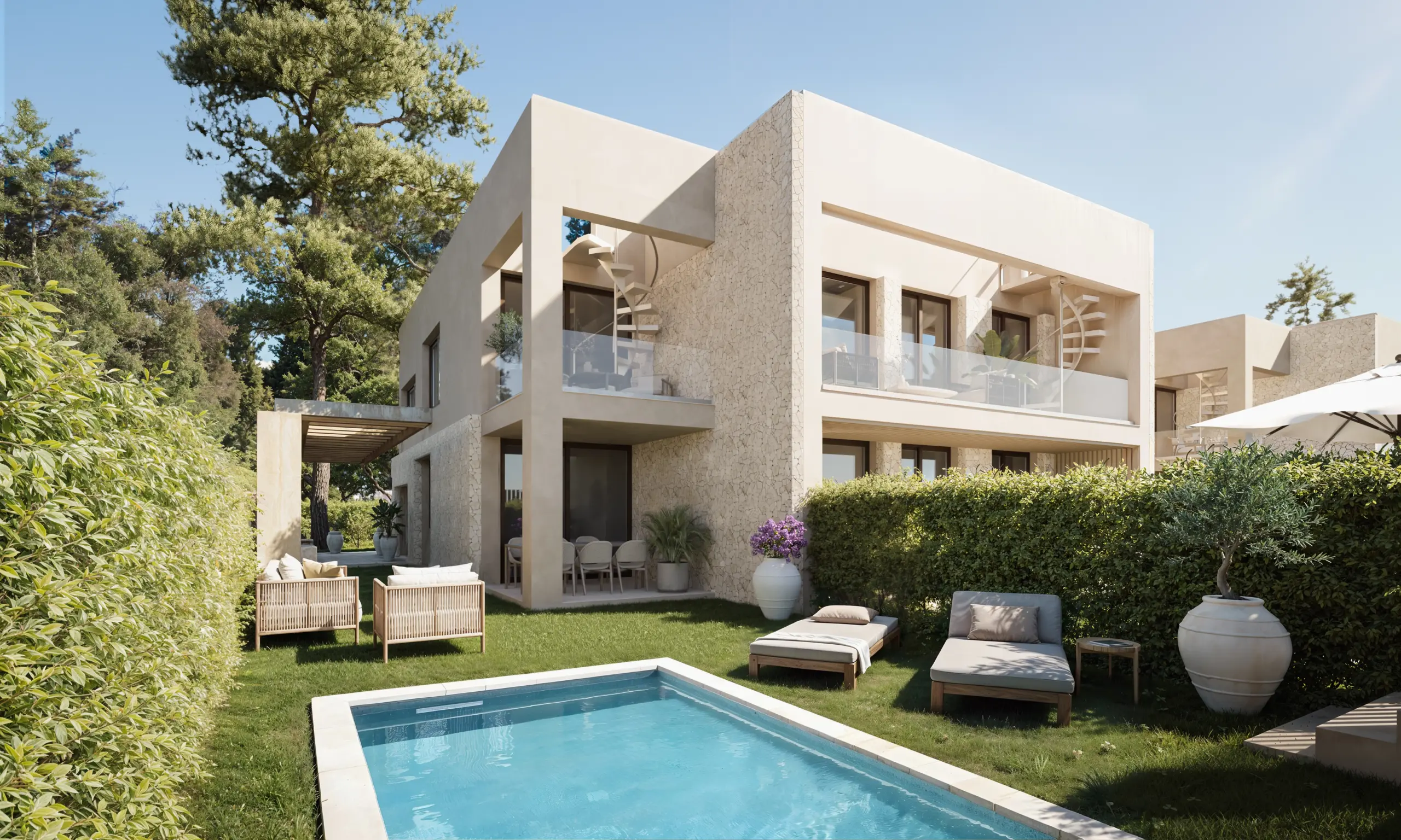 Estelle-Esquina piscina